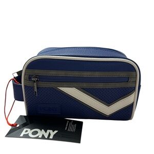 PONY Men's Reggie Travel Toiletry Bag in Blue